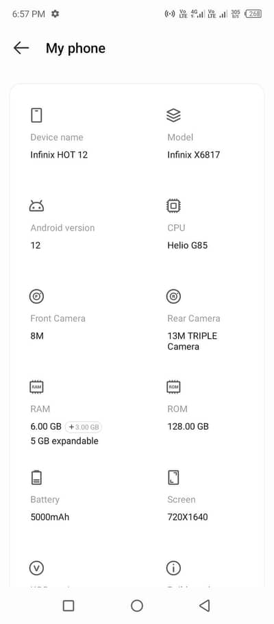 infinix hot 12 panel damage hai call is number per 03080943180