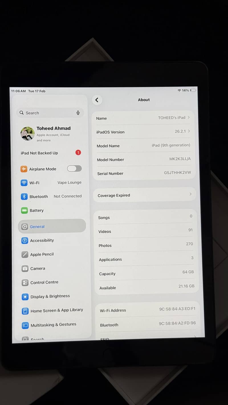 Ipad 9th Genration 2