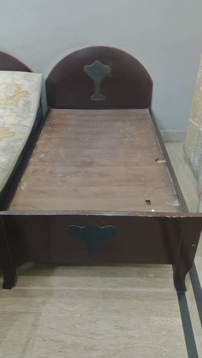 single bed pure wooden