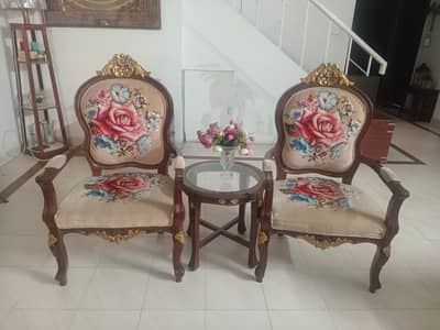 Bedroom /living room Chairs with table