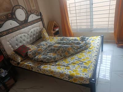Queen size Bed with Mattress for Sale.