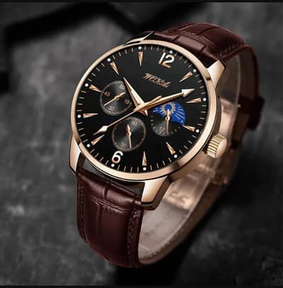 2023 wokai Three eye business retro watch