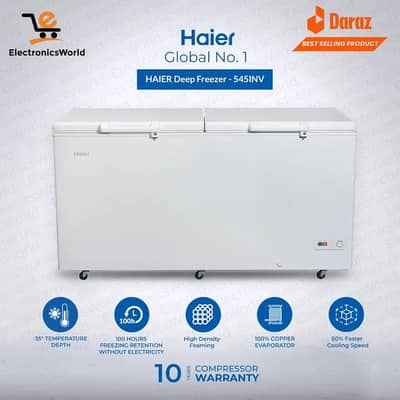 haier 545 inverter deep freezer