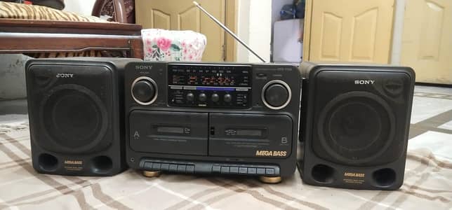 Sony cassette player, recorder,  4 band Radio, Amplifier  3 in 1