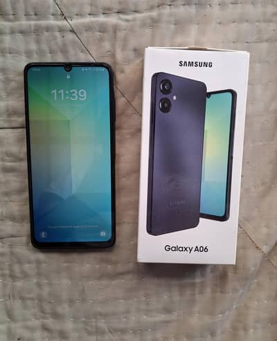 Samsung A06 (4GB/64GB)  with box and charging cable, final price 20k