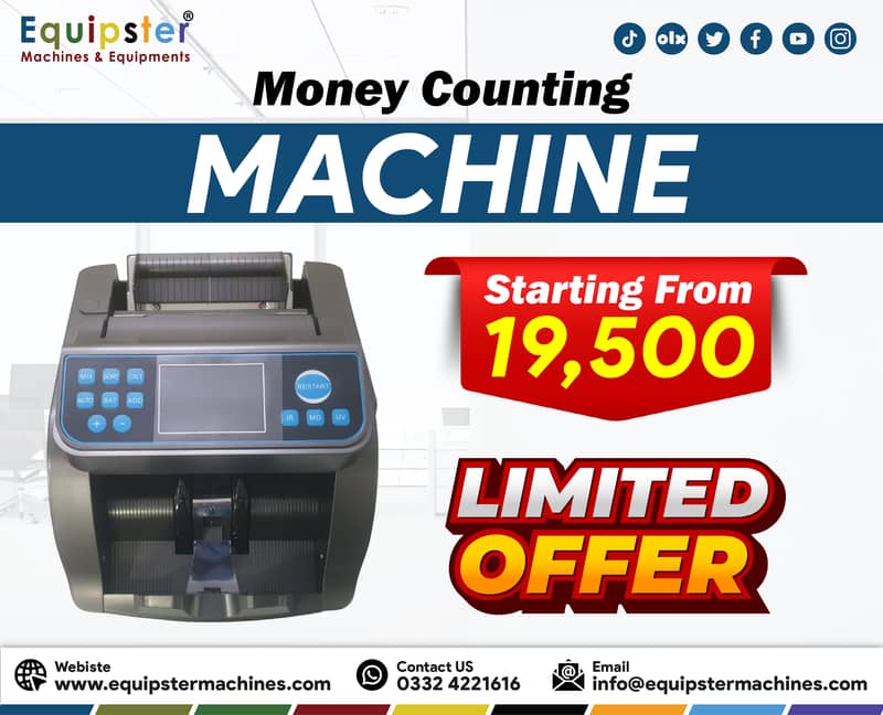 bank note currency cash counting machine fake note detection 4