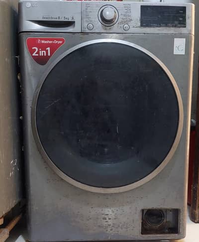 lg washing machine front load wash+dryer