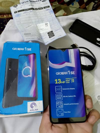 Alcatel 1se 4/64 GB Good condition complete Box PTA officel Approved. .