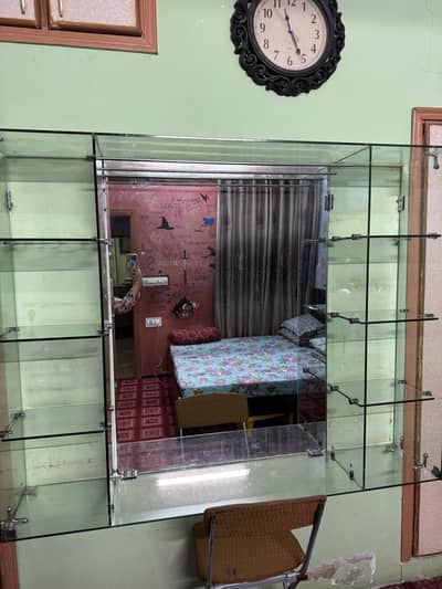 Glass vanity with Mirror