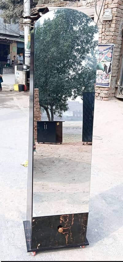 Mirror with back rack available