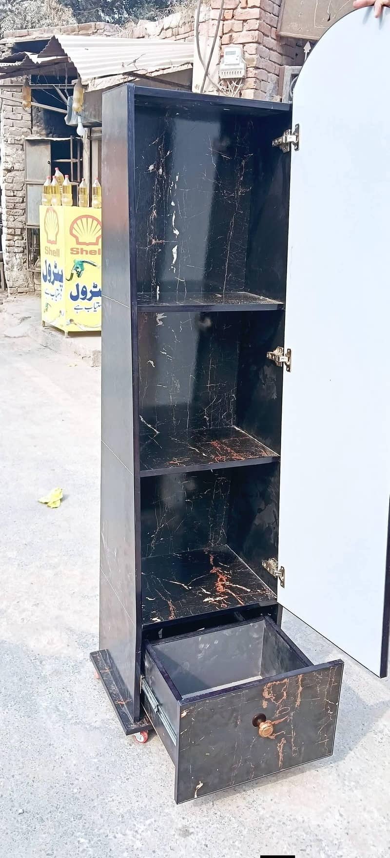 Mirror with back rack available 1
