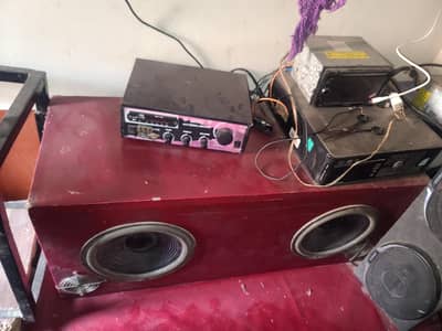amplifier + speaker + woffer