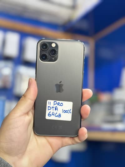 Iphone 11 pro 64gb pta approved 10/10 100% health waterpack brand New