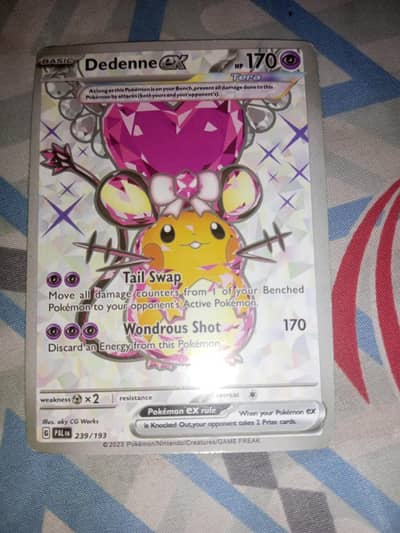 pokemon card original dedenne card scarlet violet paledea evolved