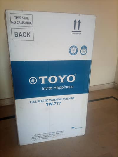 brand new Toyo washing machine