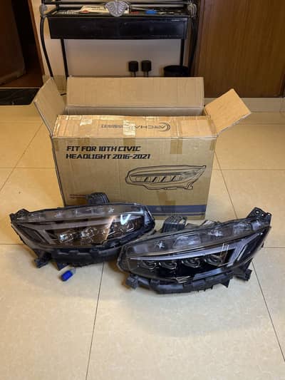 Civic x 4projector lates front lights