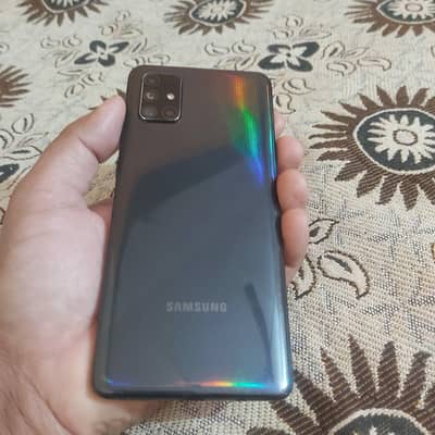 SAMSUNG A71 LUSH CONDITION PTA APPROVED with box and charger