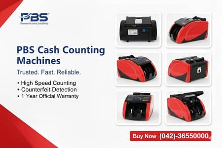 Cash Counting Machines PBS Brand New
