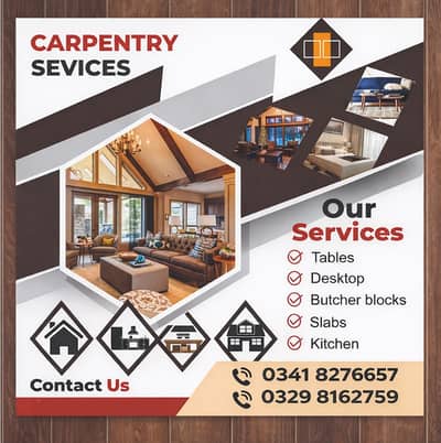 wood work, carpenter, sofa repair, kitchen cabinets, Furniture Repair