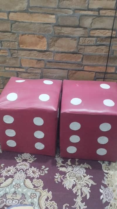 Dice Shaped Stools