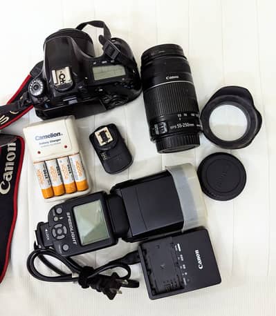 Canon 60D camera with lenses