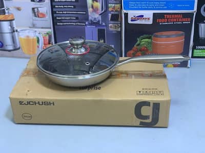 Shallow Laser Coating Frying Pan Non Stick Skillet 24 CM 30 CM 34 CM