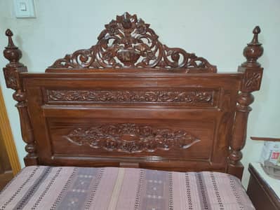 Wooden Chinioti Pair of Single Beds New. . .
