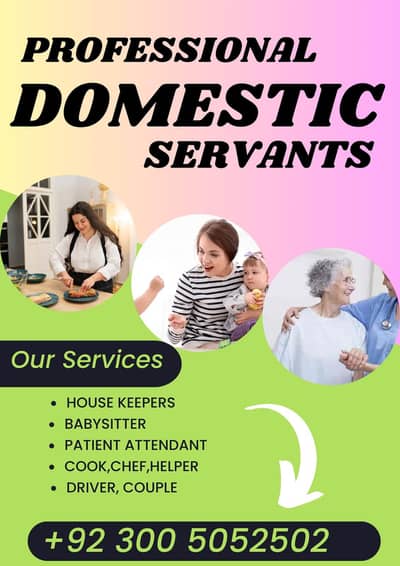 PROFESSIONAL MAID BABY SITTER PATIENT ATTENDENT COOK HELPER