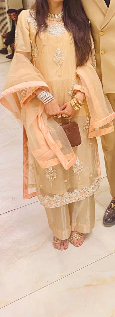 baby pink colour dress