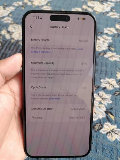 iPhone 15 pro max dark blue