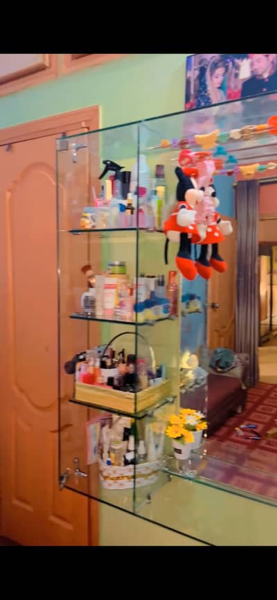 Glass vanity with Mirror