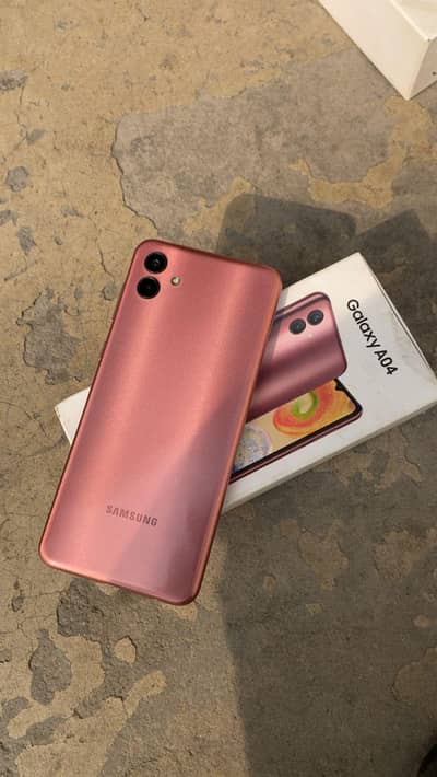 Samsung a04s pta approved with box charger memory 4/64 battery 5000hpr