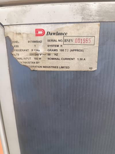 Dawlance Fridge For sale