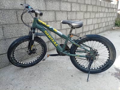 dubble desk break  MTB sport tyre made in Pakistan and 10 gear cycle