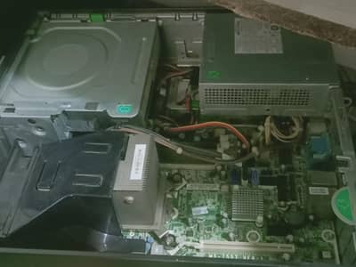 hp CPU , Dell monitor , Mouse , Keyboard , & wire's