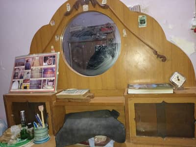 wooden dressing table Nd cabinet