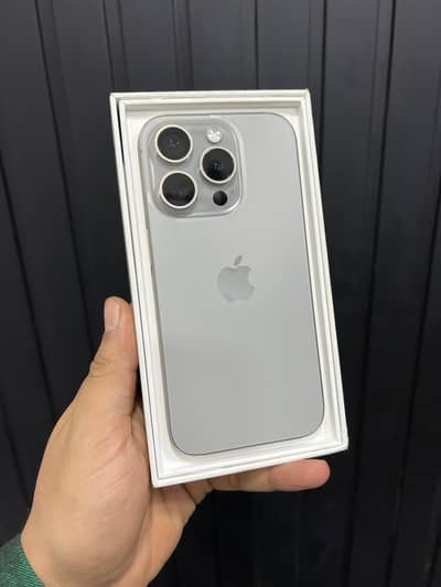 iPhone 15 Pro 256GB PTA Approved HK Model With Box 93 BH   12 14 15 16