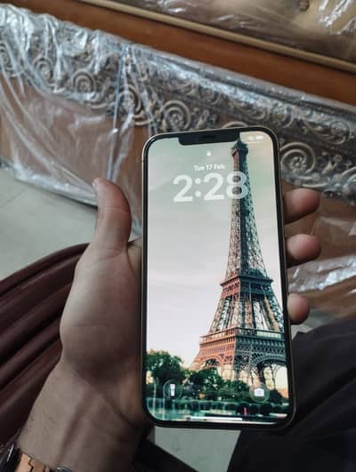 I phone 12 promax non PTA factory  golden colour