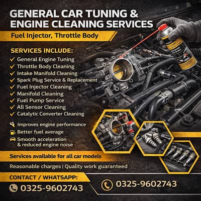 Car services / Repairing / Car Tuning & Engine Cleaning Services