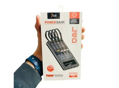 Solar panels power bank available