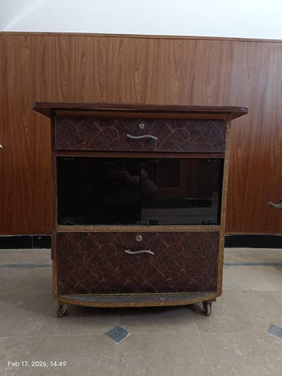 Wood Cupboard/Trolley