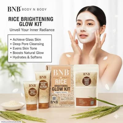 BNB Rice Brightening kit 3 in 1
