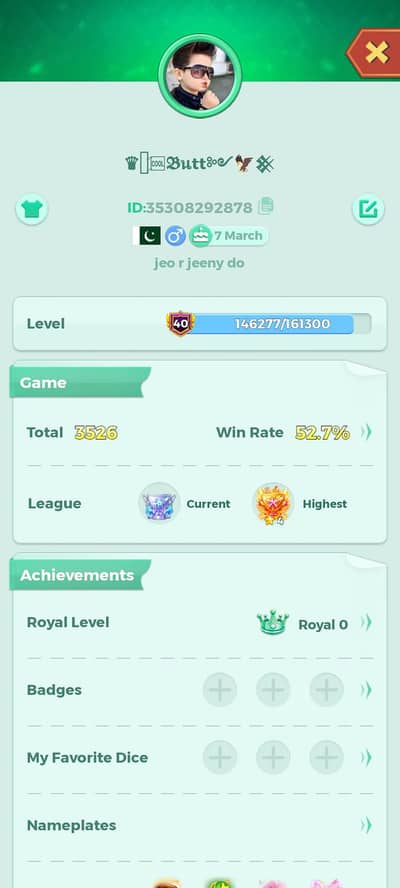 Yalla Luddo 40 lvl id