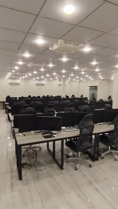 Furnished Office for Rent in Gulberg for (Call center + Software house + Marketing Office & Other Setup as You Want)