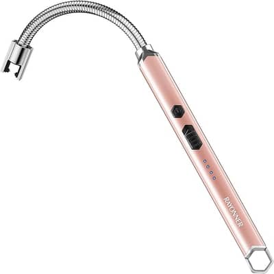 Electric Lighter with 360° Flexible Neck & LED Display, Birthday Gift