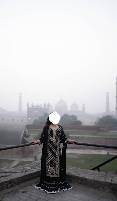 dabka work black shirt