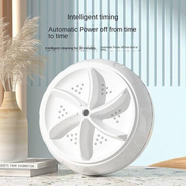 Mini Portable Washing Machine for Dorms and Travel: Lazy Turbo, Small Load UFO Design