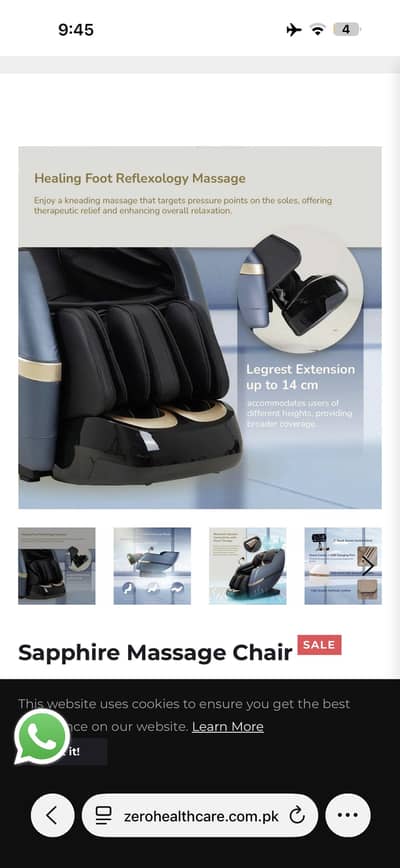 Zero massage chair model: sapphire