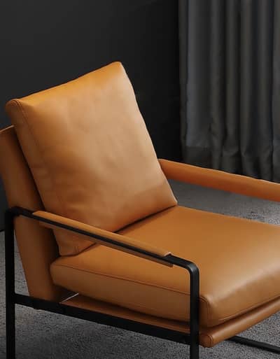 Custom Industrial Chair & Coffee Table Set – Like New