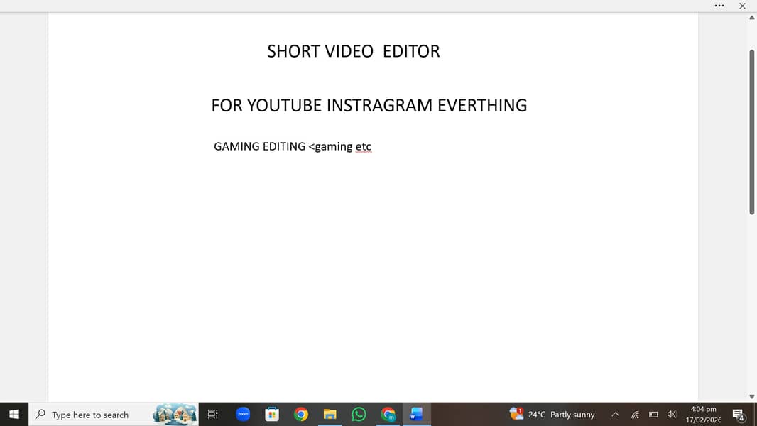 video editor editing 0